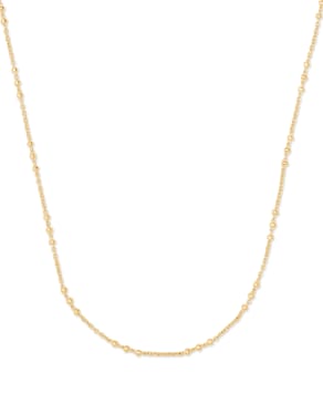 Satellite Chain Necklace in 18k Gold Vermeil